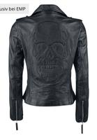 Echtleder~Biker-Jacke~Totenkopf~EMP~44~NEU Bayern - Karlsfeld Vorschau