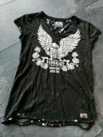 Superdry T-Shirt Cut-Outs Glitzersteinen, schwarz Gr. XS Rheinland-Pfalz - Bad Kreuznach Vorschau