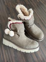 Schöne Schlupfstiefelette in khaki Gr.39 von s.Oliver;2x getragen Bayern - Kahl am Main Vorschau