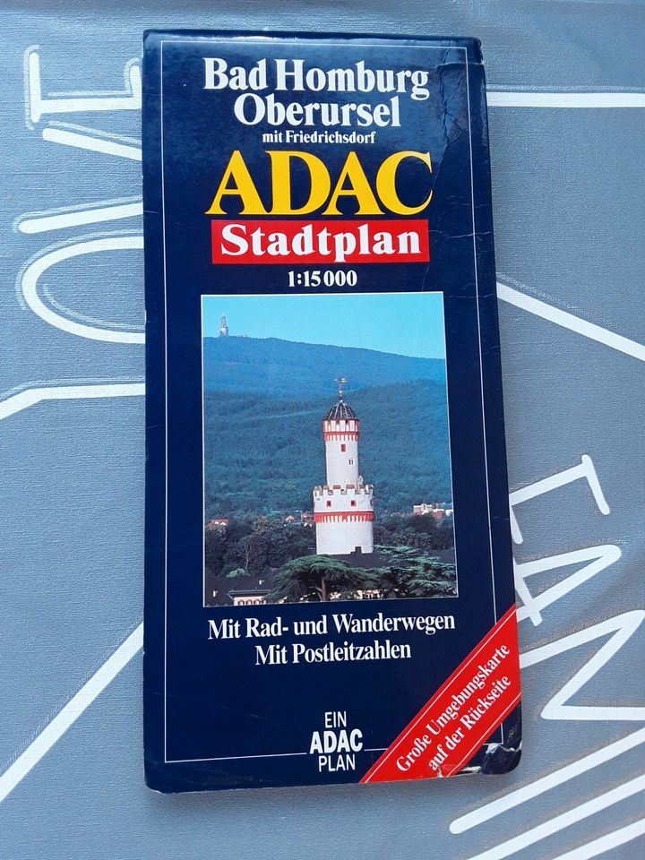 Autokarte ADAC Bad Homburg, Oberursel mit Friedrishsdorf in Oberursel (Taunus)
