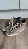 Paul Green Schuhe Sneaker Leder Wildleder Metallic grau taupe 7 Hessen - Freigericht Vorschau