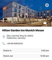 Hotelübernachtung (1 Nacht) direkt an der Messe (Adele Konzert) München - Au-Haidhausen Vorschau