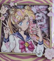 Sailor Moon Usagi Fantasy Pin Selfie Anstecknadel XL Schön neu Bayern - Neufahrn Vorschau