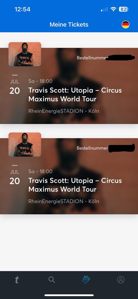 3x Travis Scott: Utopia - Circus Maximus World Tour Köln in Leverkusen