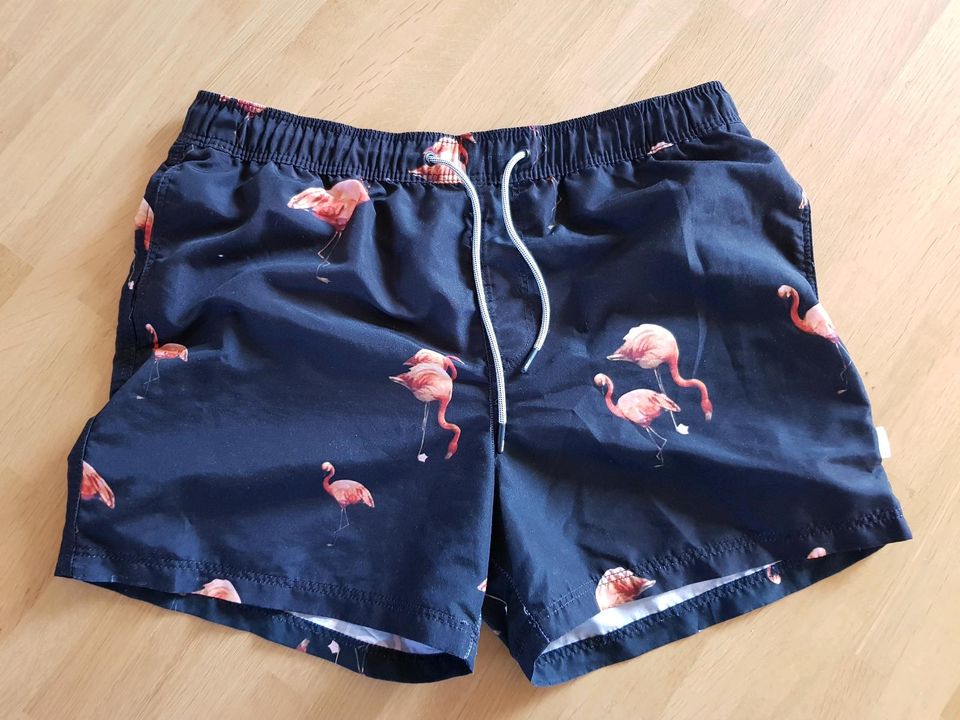 Badehose Jungs/ Männer gr. L Jack & Jones  Flamingo schwarz in Mitteleschenbach