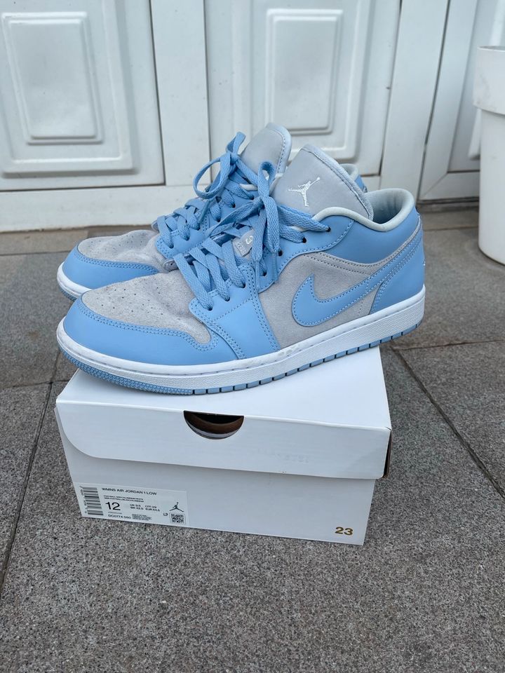 Nike Air Jordan 1 Low WMNS Aluminium White / blau in Moers