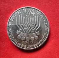 5 DMark 25 Jahre Grundgesetz der BRD 1974 F in 625er Silber Nordrhein-Westfalen - Wermelskirchen Vorschau
