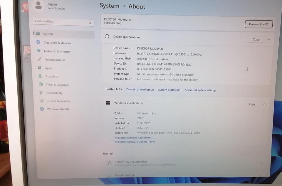PC Fujitsu E700 E90+ 22 Zoll Monitor Dell P2210 + Speaker AX510 in Obernburg