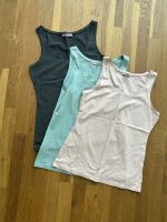 Anna Field 3 x ärmelloses Shirt Top, Größe L, rosa, türkis, grau Köln - Weiß Vorschau