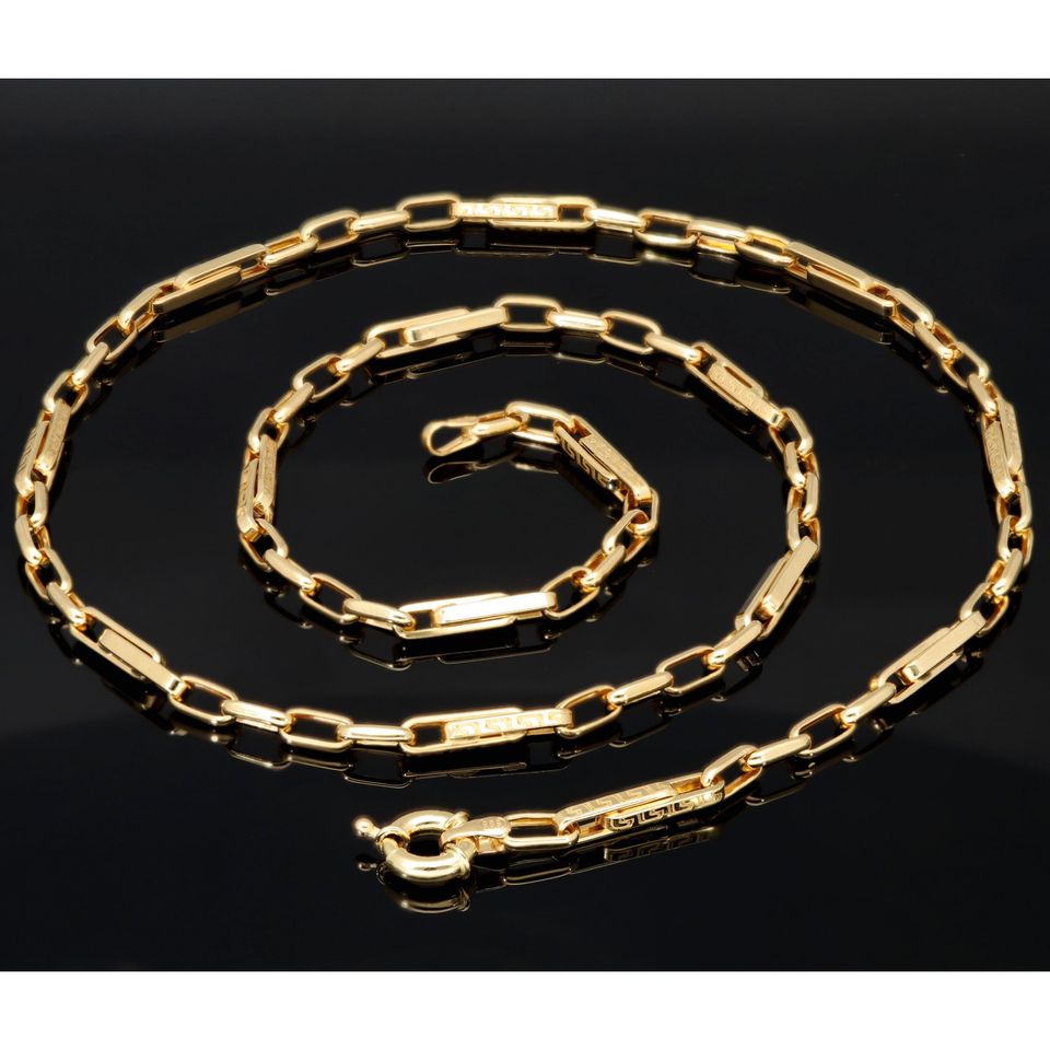 Greco Design Goldkette 585 14K ECHT Gold 3,5mm 50cm NEU Goldkette Halskette Schmuck Massiv Goldschmuck Viele weitere Angebote mit Finanzierung Ratenzahlung im Shop sensburg-aurum in Berlin