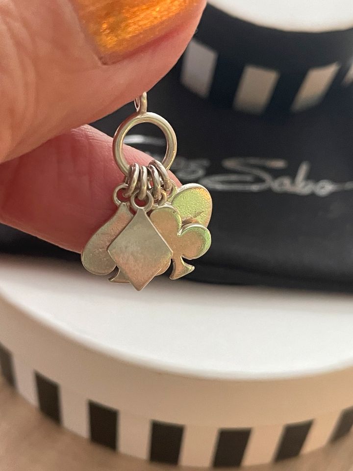 Thomas Sabo Pokerspiel Charm *Pik Herz Kreuz Karo* Rarität! in Jülich