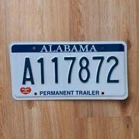 Alabama  USA US Kennzeichen Nummernschild license plate Bayern - Großmehring Vorschau