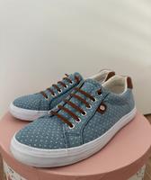 Sneaker in Blau Leinen Slip On Niedersachsen - Oldenburg Vorschau
