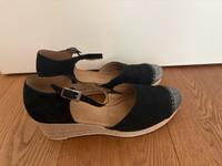 Gabor Wedges 41 schwarz silber 7,5 7 1 2 Riemchen Keil Sandalette Köln - Lindenthal Vorschau