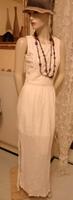 Maxikleid Ecru mit Spitze Clockhouse Gr.36 Bayern - Bobingen Vorschau