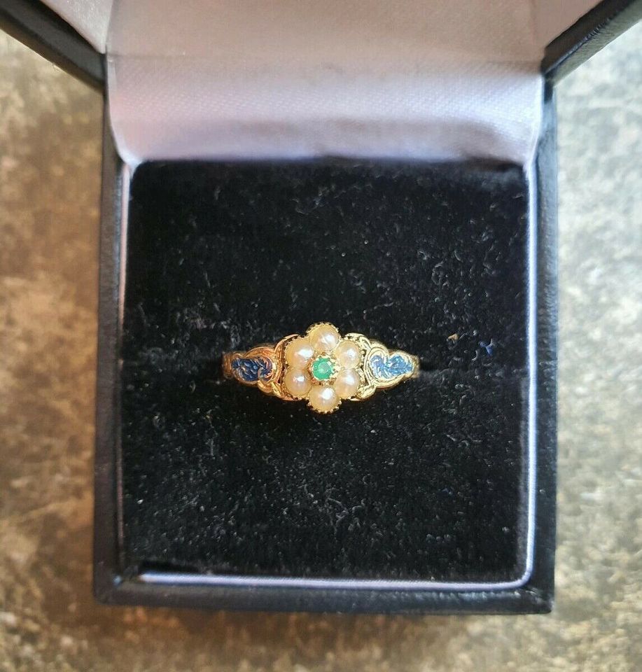 Antik Ring 15Karat Gold Smaragd Perlen Georgianisch Viktorianisch in  Nordrhein-Westfalen - Mönchengladbach | eBay Kleinanzeigen ist jetzt  Kleinanzeigen