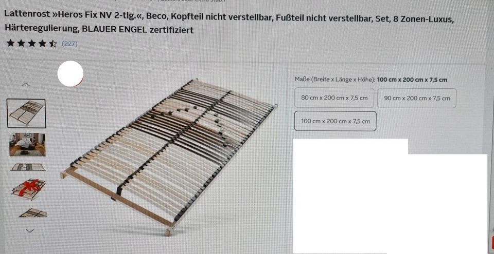 Je 2x Lattenrost (100x200), Matratze u. -schoner, Komplett-Set! in Bayern -  Vilgertshofen | eBay Kleinanzeigen ist jetzt Kleinanzeigen