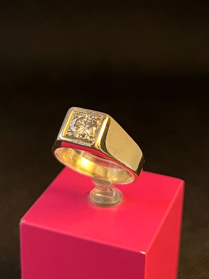 Brillant Diamant Ring 0,60ct in 14k Gold 585 Gelbgold FJV in Essen