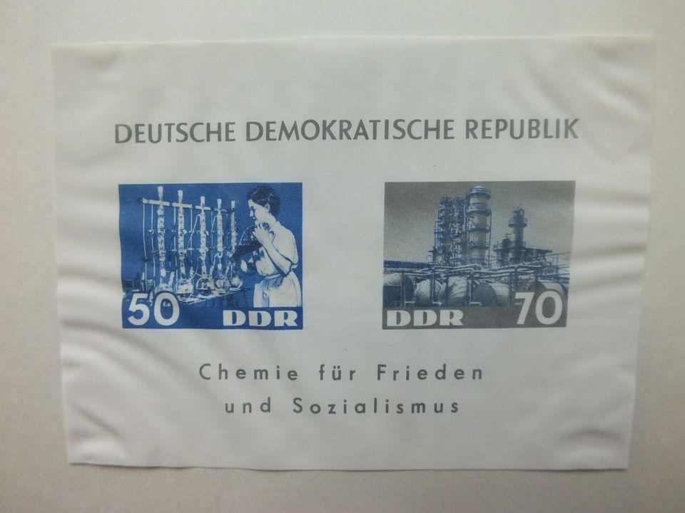 Briefmarken DDR 1963 Block 18 aus Dederon in Tarnefitz