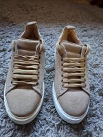 Helen Billkrantz Damenschuhe Sneakers Neu Beige Gold Echtleder 38 Baden-Württemberg - Mannheim Vorschau