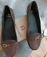 Aigner ღ Ballerinas braun Leder Größe 39  neuwertig Hessen - Bad Soden am Taunus Vorschau