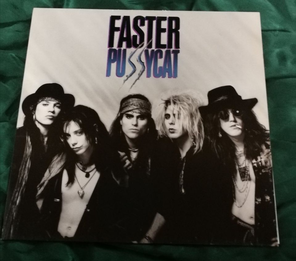Faster Pussycat Debüt LP Vinyl 1987! Sleaze Metal Klassiker Los A in Bochum