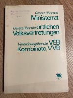 DDR 1974 Gesetz über Ministerrat Sachsen - Plauen Vorschau