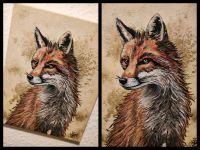 ❤️ Fuchs - Gemälde Acryl, 24 x 30 cm, Unikat auf Leinwand Berlin - Hohenschönhausen Vorschau