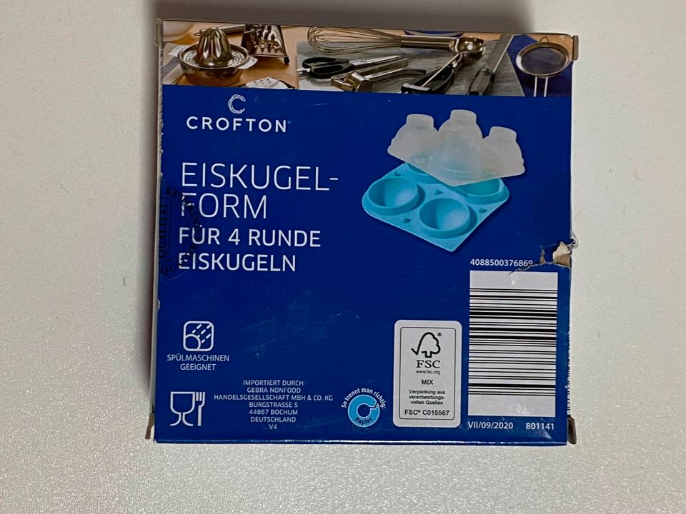 Crofton Eiskugelform für 4 runde Kugeln Die Kugeln sind neu und u in Neckarsulm