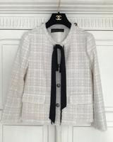 Zara Blazer Jacke Bouclé  Tweed schwarze Schleife L Nordrhein-Westfalen - Brilon Vorschau