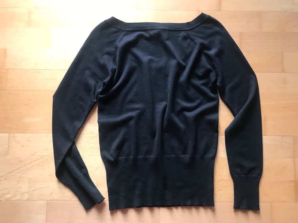 ☀ MANGO ☀ femininer Langarmpulli in Schwarz in Mechernich