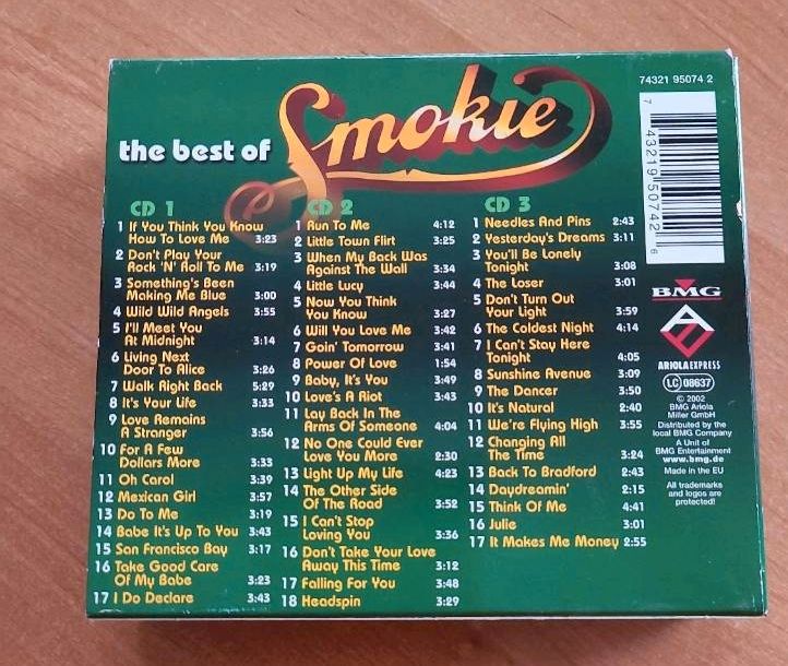 Smokie the Best of  3er Box in Muldestausee