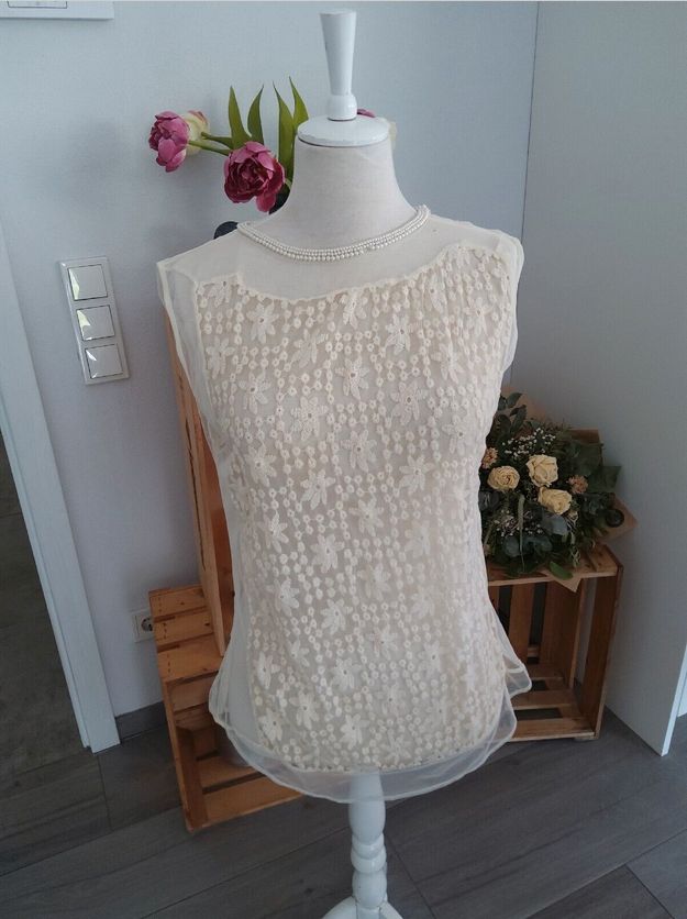 Tolle Zara TOP BLUSE Gr S transparentes Blumenmuster Tunika in Freiburg im Breisgau