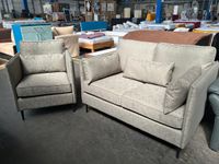 Set 2-Sitzer Sofa & Sessel Leonique Light braun natur Bielefeld - Bielefeld (Innenstadt) Vorschau