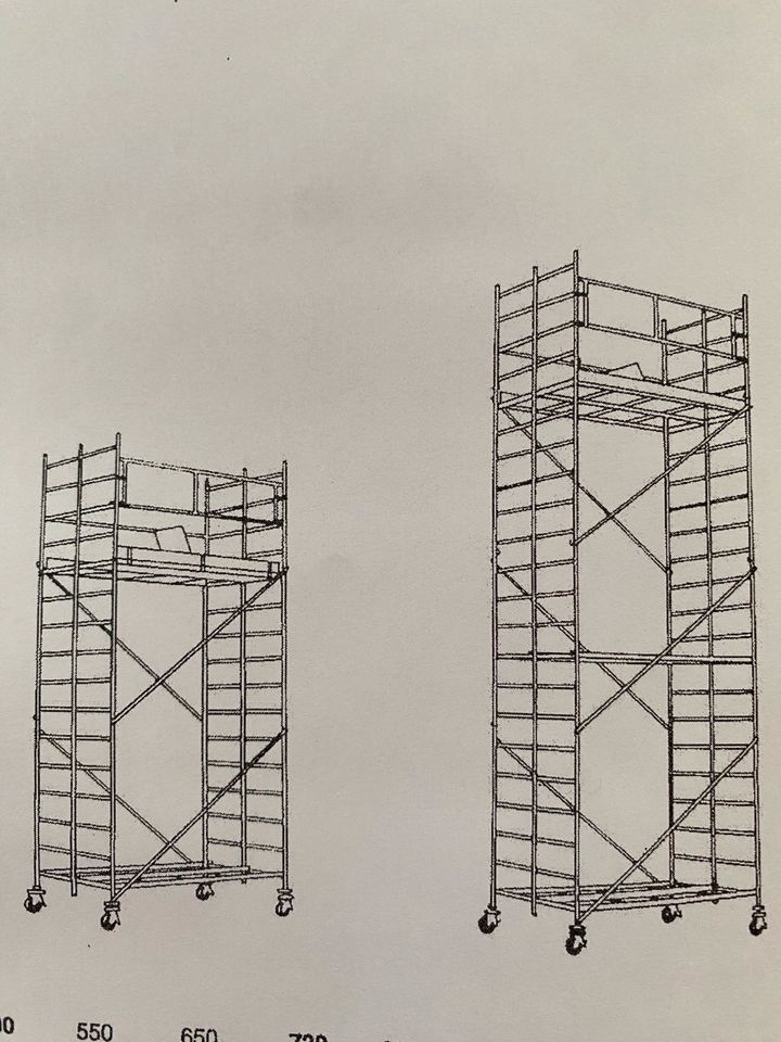 Fahrgerüst, Deckengerüst, Stahlrohrgerüst verzinkt, gebraucht in Rudolstadt