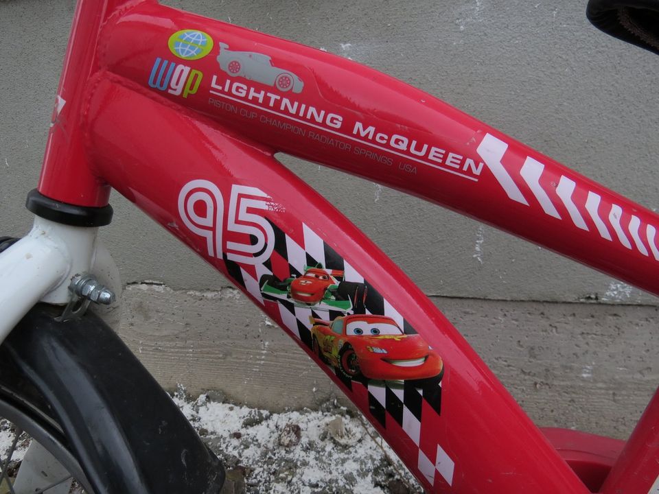 Kinderfahrrad, 14 Zoll, rot Lightning McQueen in Kölleda