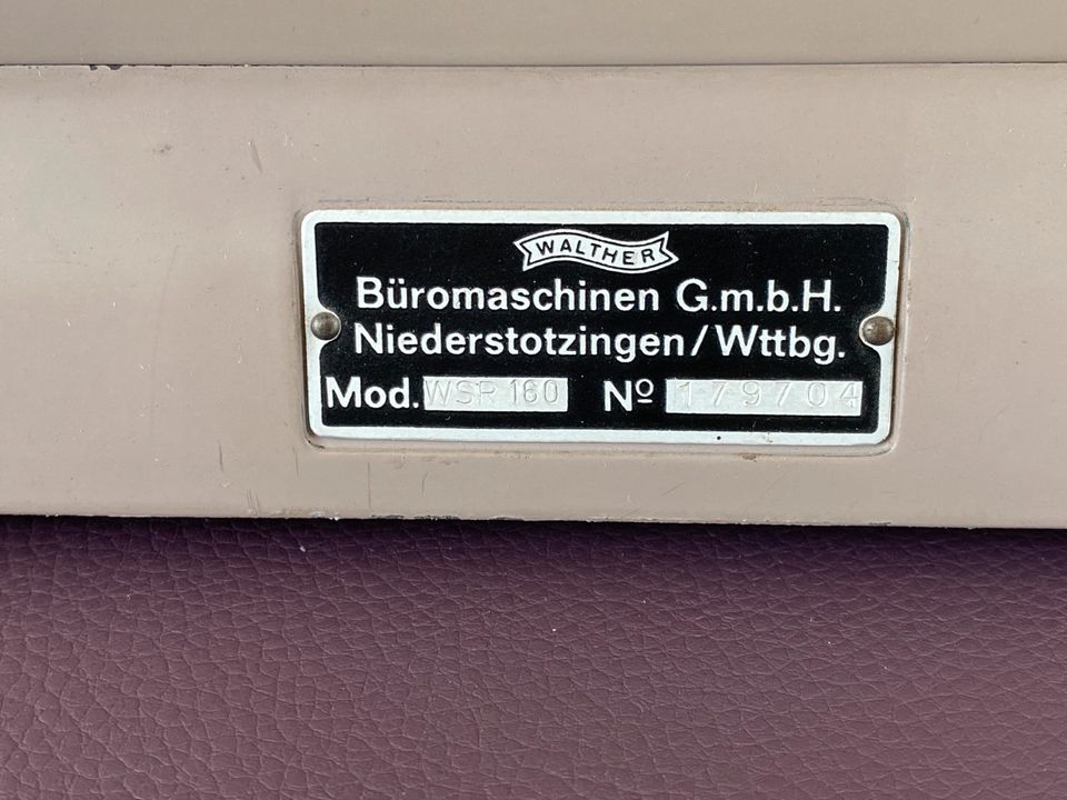 Rechenmaschine WSR 160 in Gemünden a. Main