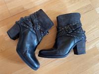 SPM Stiefeletten 38 schwarz Leder Bayern - Selb Vorschau