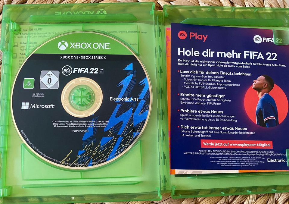 Xbox One Spiel FIFA 22 Fußball Soccer Game Series X 5030945123767 in Burg