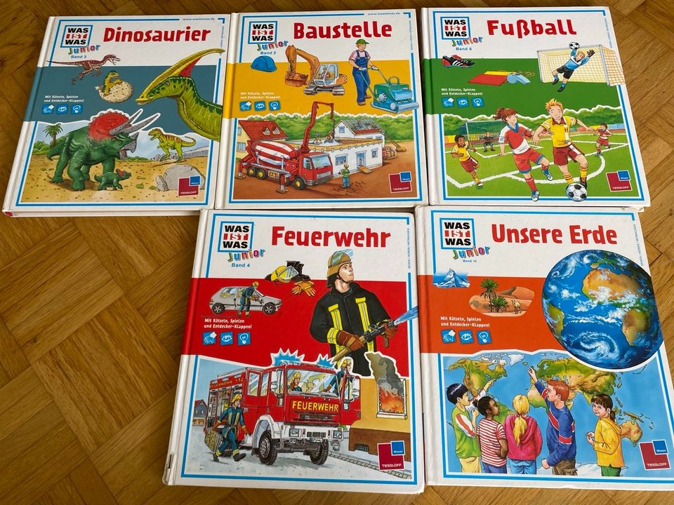 Was ist was Junior Bücher Dinosaurier Erde Fußball Baustelle in Düsseldorf