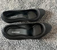 Schwarze High Heels mit Glitzerrand Bayern - Viechtach Vorschau