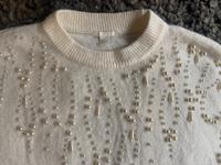 Pullover Strickpullover Stickere Perlen H&M S M L oversized creme Brandenburg - Oranienburg Vorschau