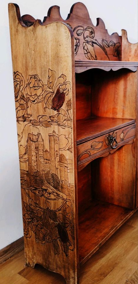 Antike Alfons Mucha Holz Kommode Sideboard Rarität *Festpreis* in Germering