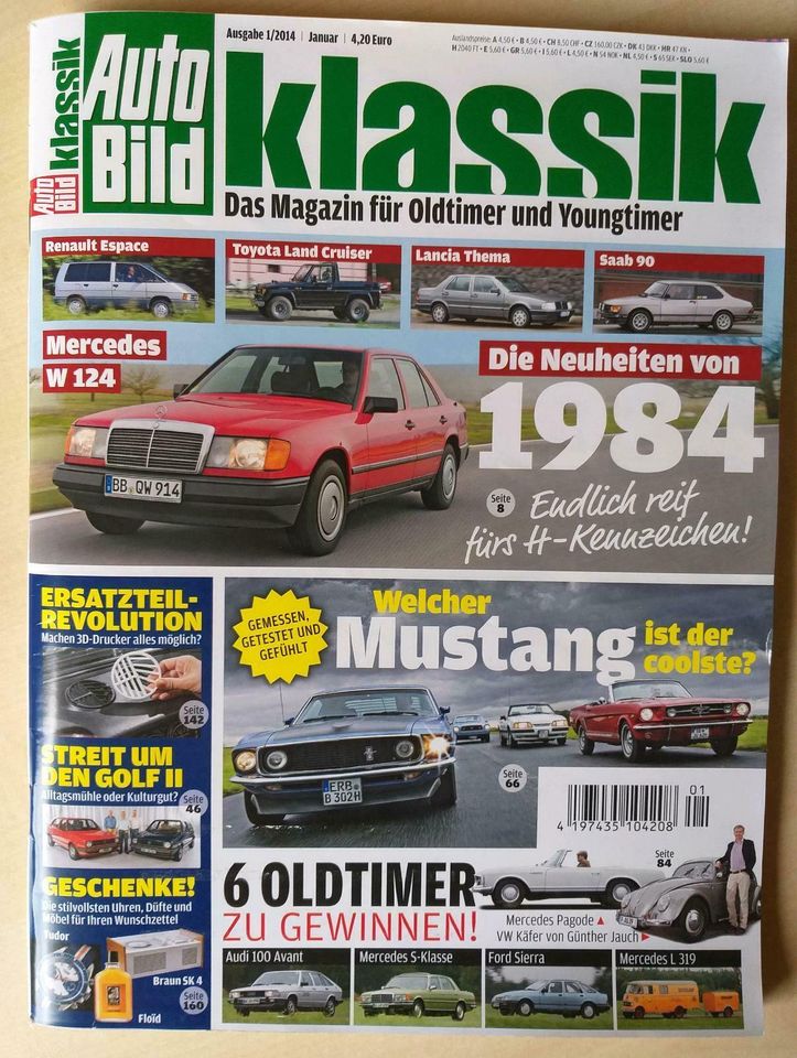 Auto Bild KLASSIK Ausgabe 1 / 2014 in Heimsheim