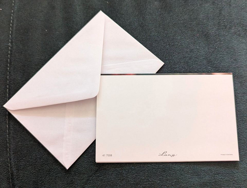 5 Einladungskarten Klappkarten mit Umschlag 9x15 cm in München