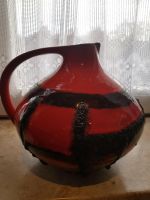 50s 60s Fat Lava Vase Ruscha 315 Keramik rot schwarz Krug Antik Nordrhein-Westfalen - Gelsenkirchen Vorschau