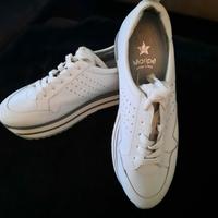 Weiße Plateau-Sneaker von Maripé – Gr. 38,5 –Leder– Made in Italy Bayern - Polling Kr Mühldorf a Inn Vorschau