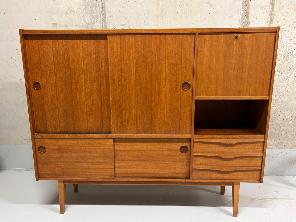 Vintage Sideboard/Highboard 60/70er Skandinavisch Mid Century in Essen-Margarethenhöhe