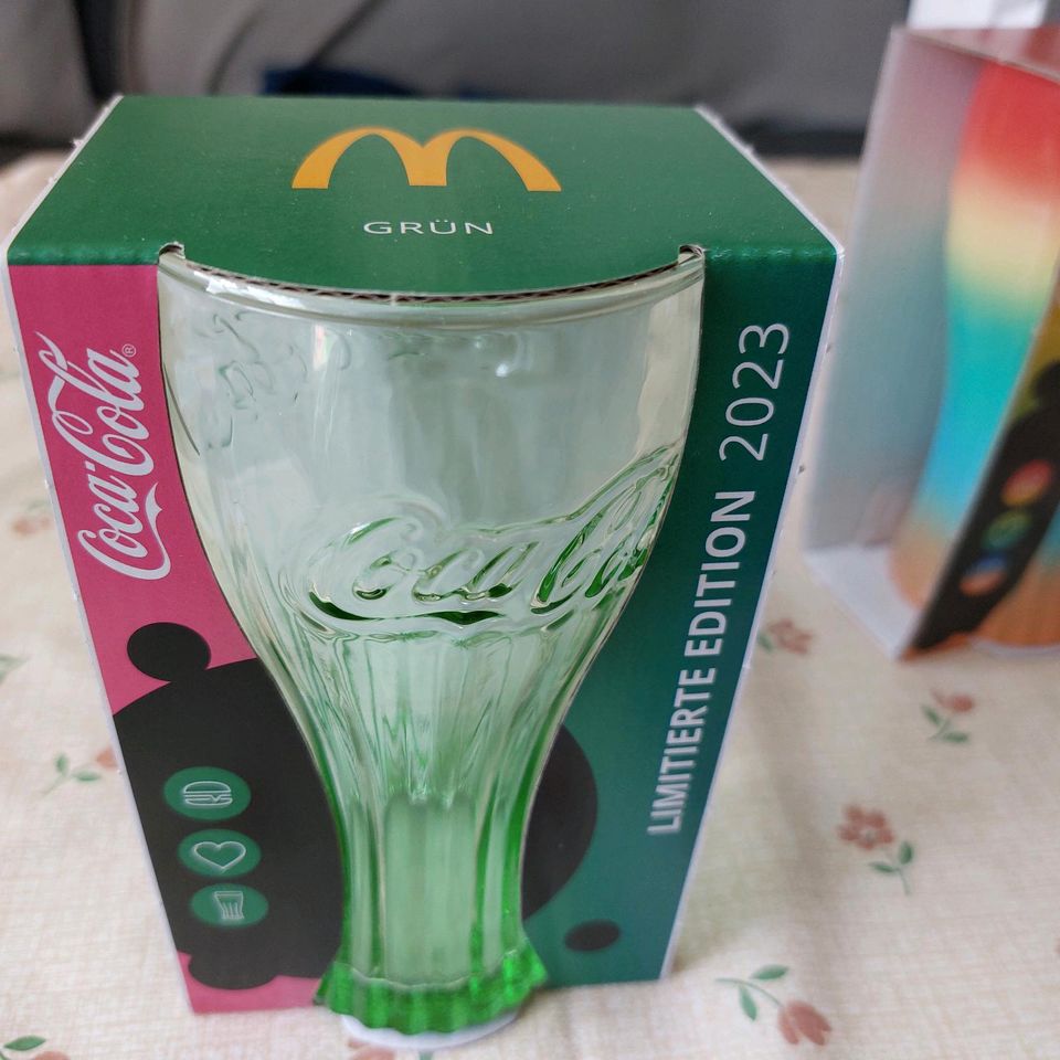 Cola Sammlerglas grün 2023 neu original verpackt in Maselheim