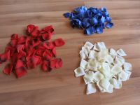 Tolle Tischdekoration: textile Rosenblüten in blau, rot und gelb Bochum - Bochum-Nord Vorschau